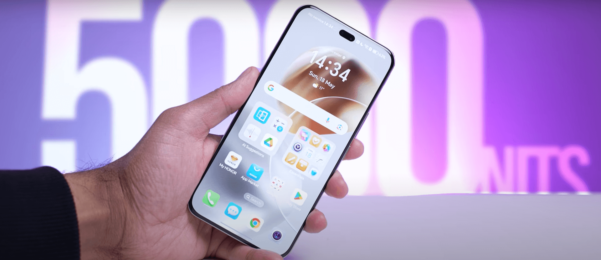 Honor 400 Pro Front View Showing Premium Design